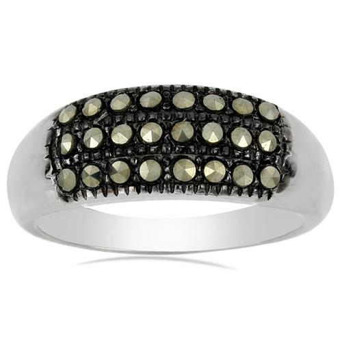 BUY 925 STERLING SILVER AUSTRIAN MARCASITE GEMSTONE RING